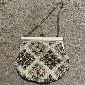 Elegant Gold and Cream Women's Bag